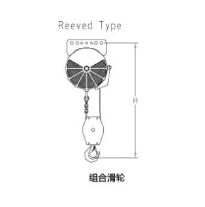 KAB-R320雙繩氣動(dòng)平衡器尺寸圖